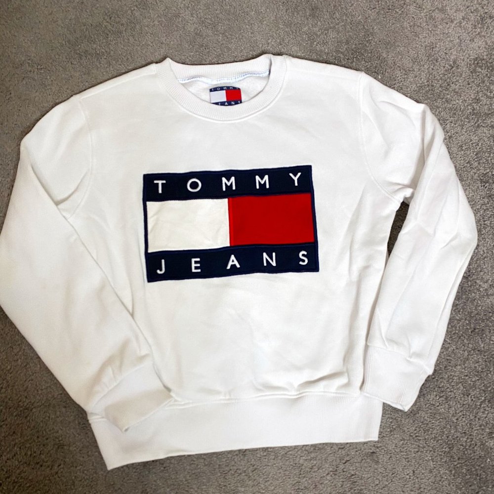 Tommy Hilfiger Men's Flag Patch  Sweatshirt SzM